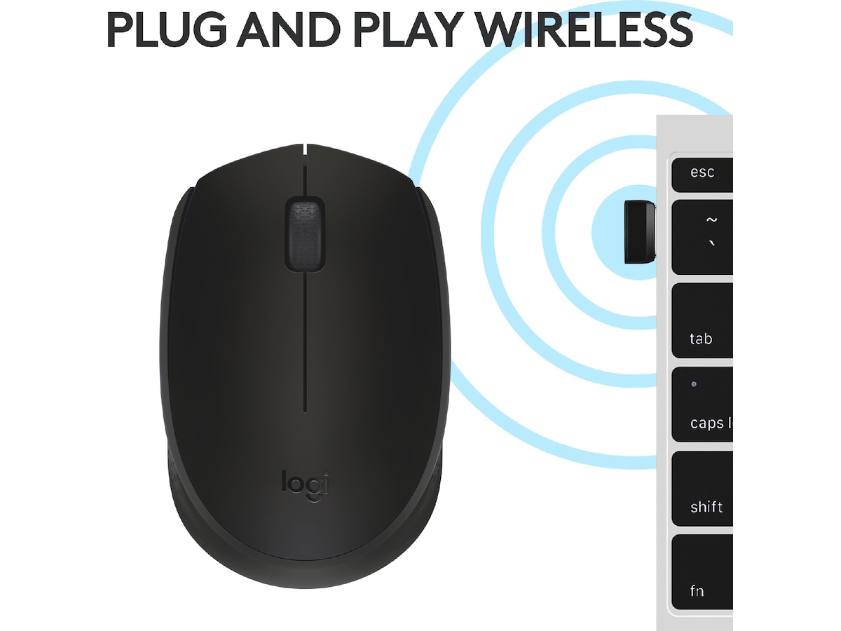 Logitech M171 Trådløs Mus Sort Mus