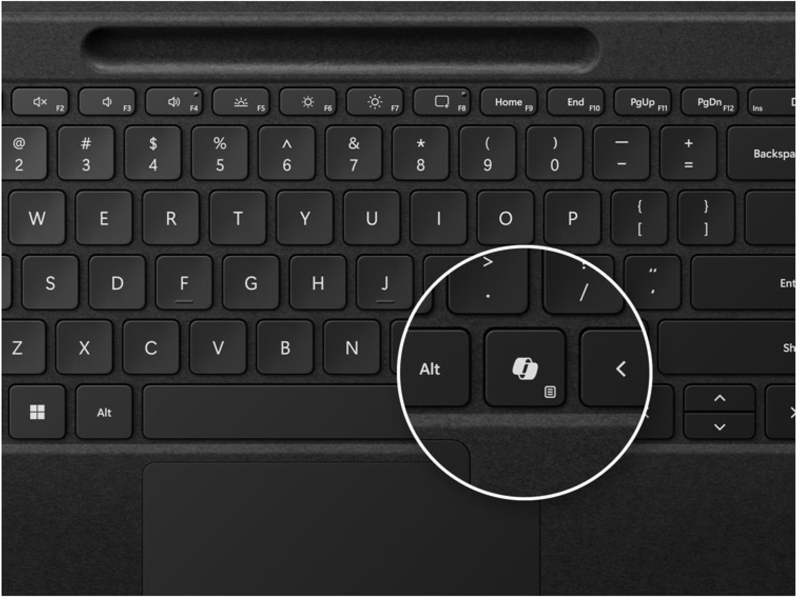 Microsoft Surface Pro 13" Flex Keyboard (sort) Tastatur og stylus
