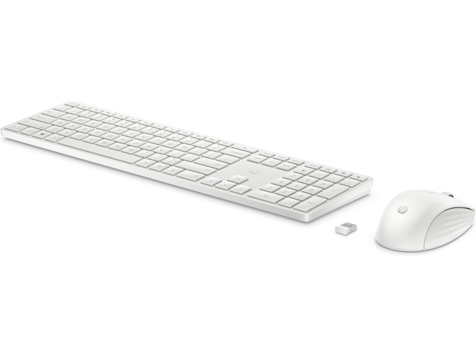 HP 650 Kombinert trådløst tastatur og mus (hvit) Tastatur