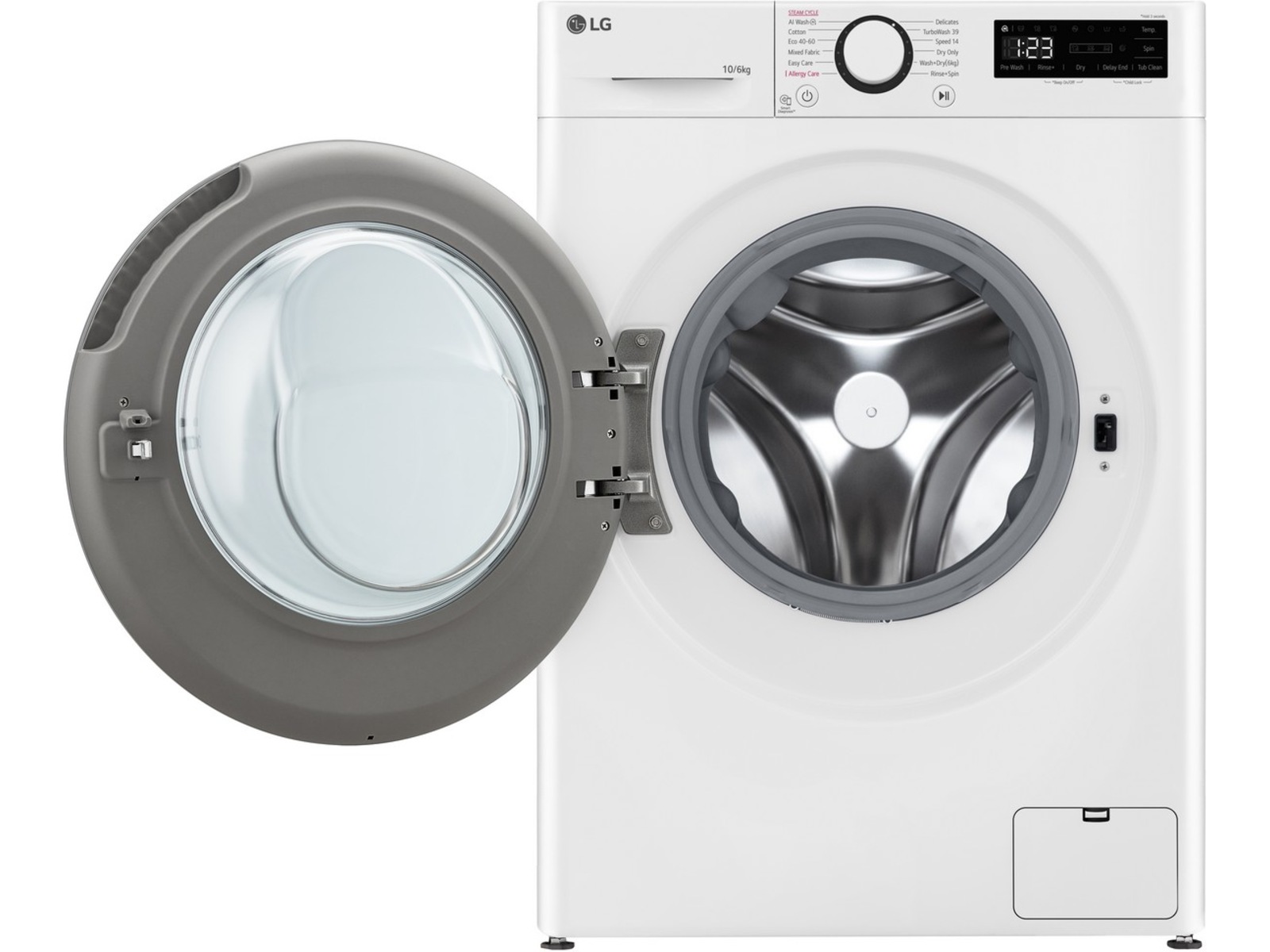 LG F4Y5RRP1WY Vask/Tørk (hvit) Kombinert vaskemaskin og tørketrommel