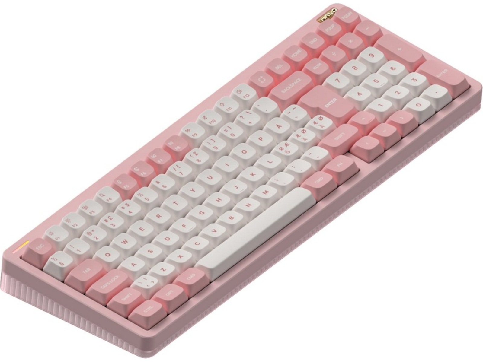 NuPhy Halo96 V2 trådløst gamingtastatur (Sakura fizz / Raspberry switches) Gamingtastatur