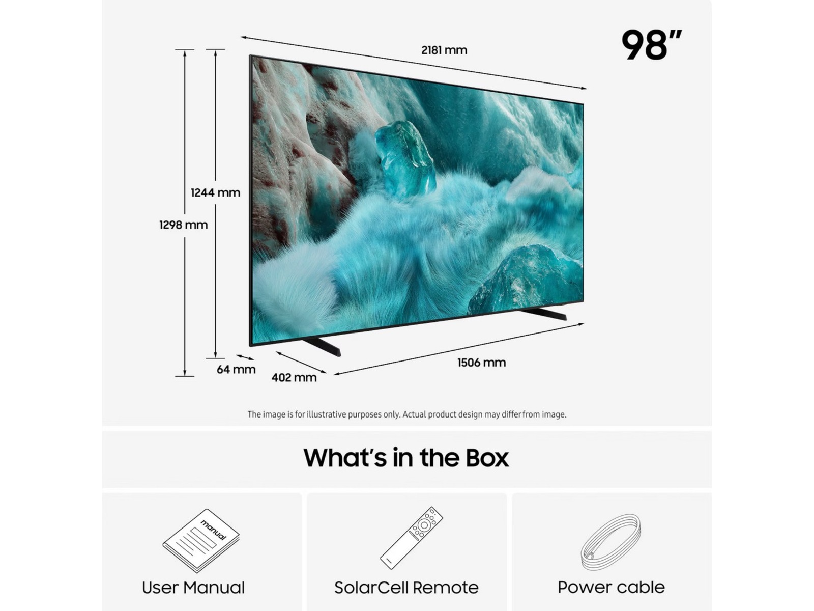 Samsung 98" Q7F QLED Q7F 4K Smart TV (2025) Over 80 tommer TV