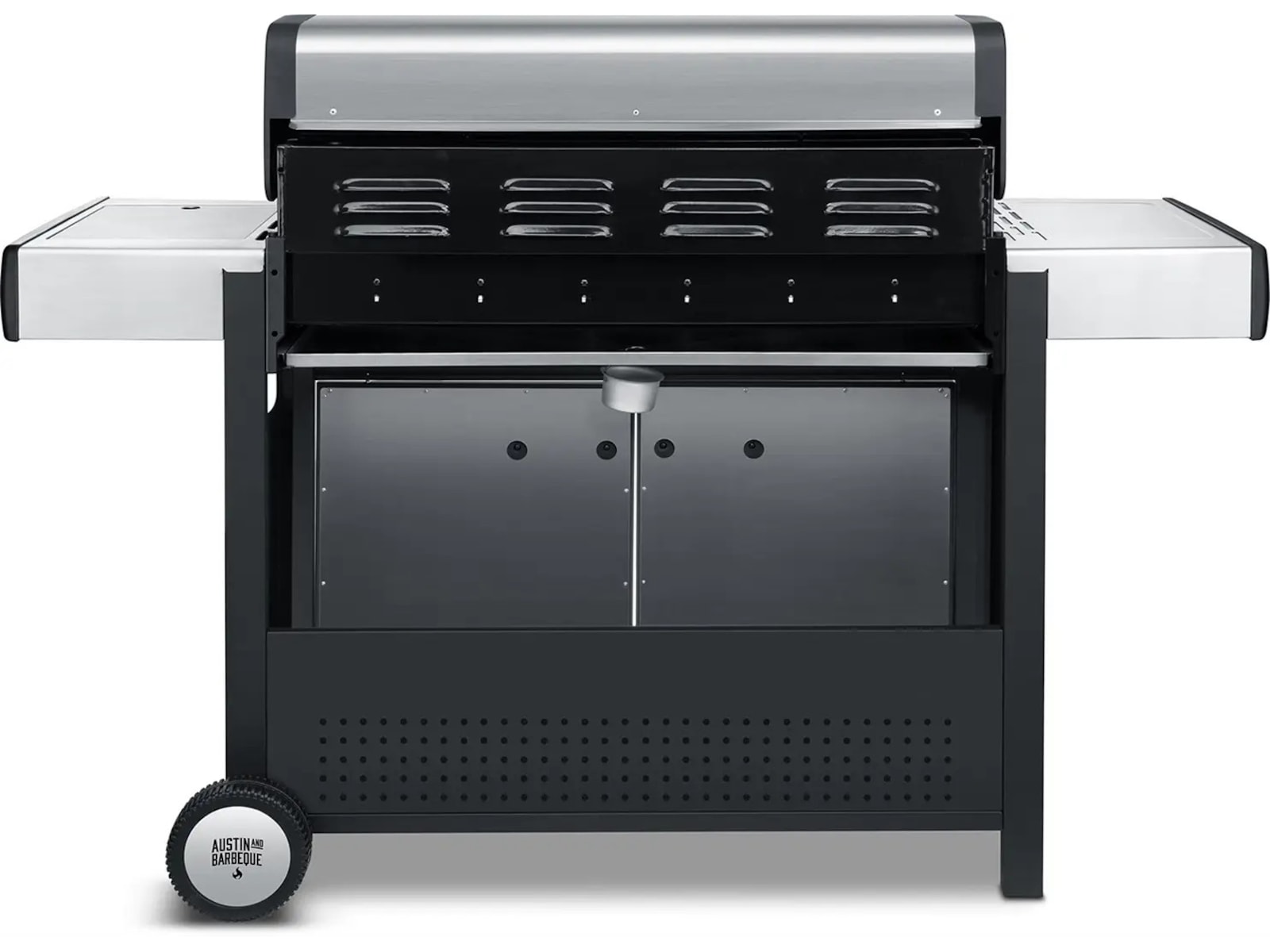 Austin and Barbeque Klassisk gassgrill med seks brennere og sidebord Grill