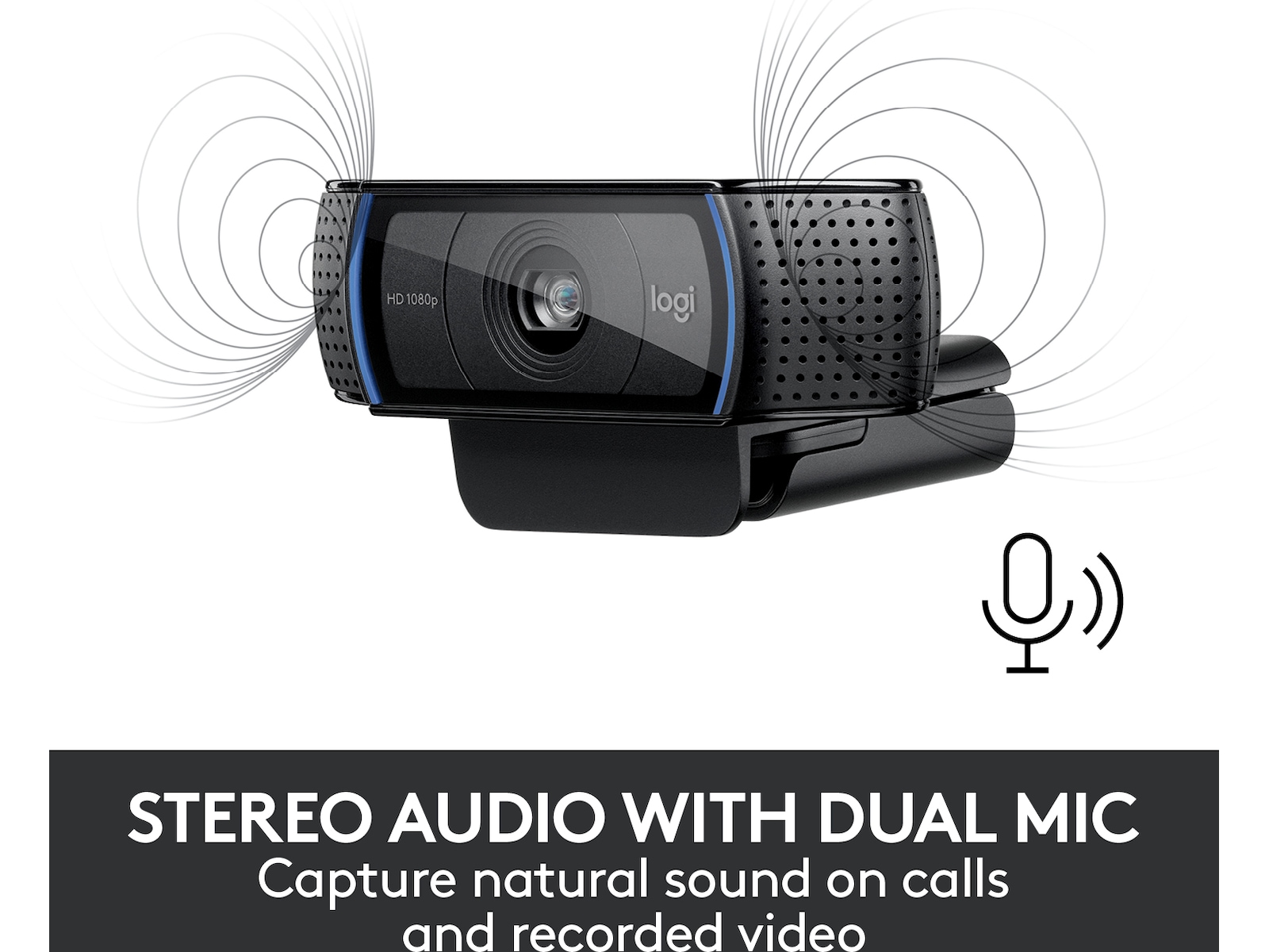 Logitech C920e HD webkamera sort Webkamera