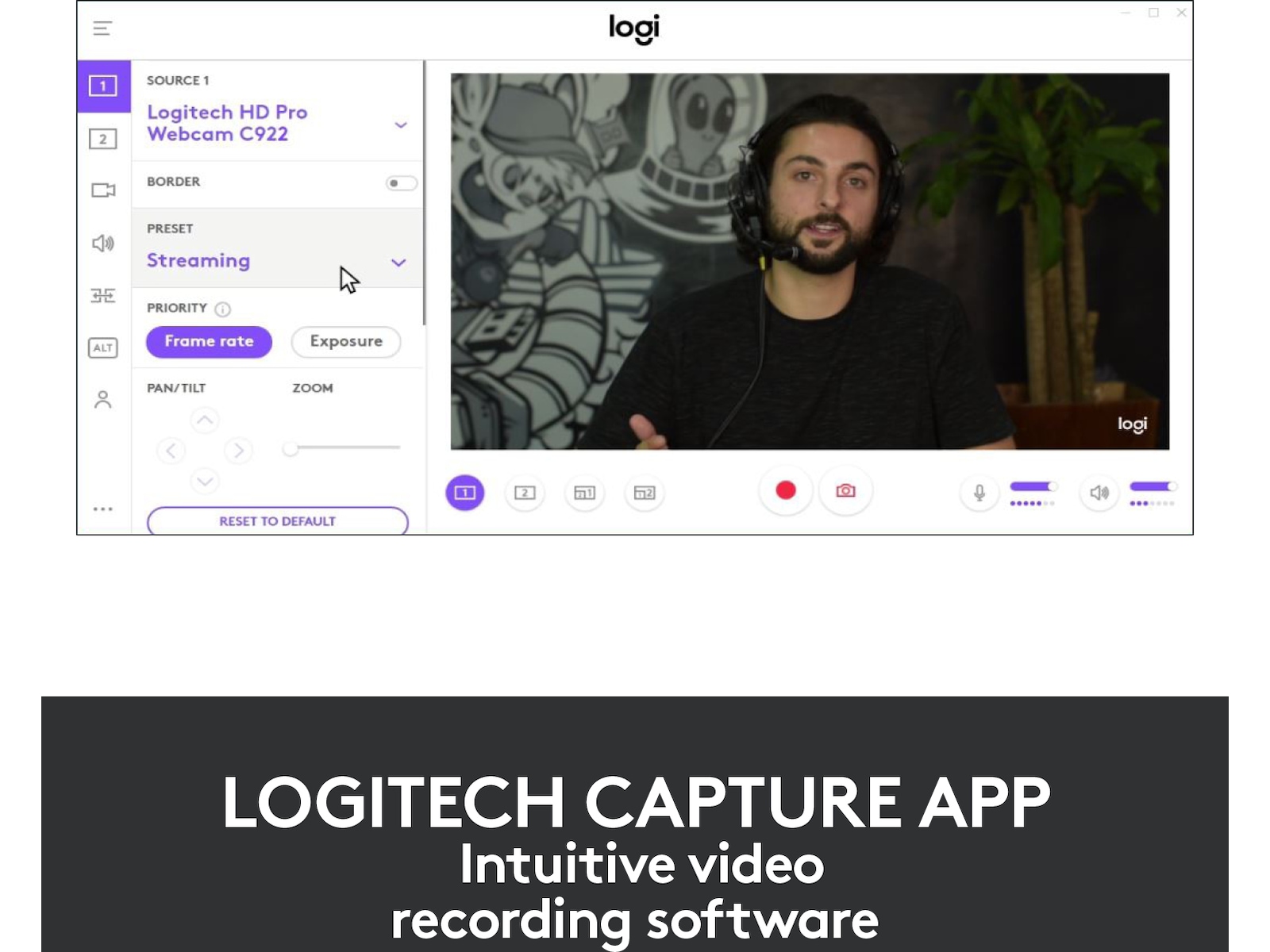 Logitech C920e HD webkamera sort Webkamera