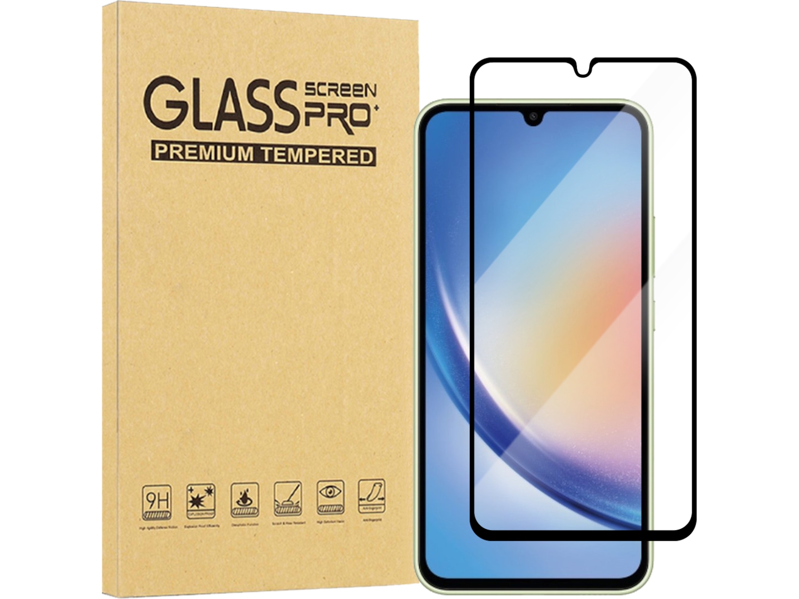 iiglo Galaxy A34 5G Skjermbeskyttelse Skjermbeskyttelse