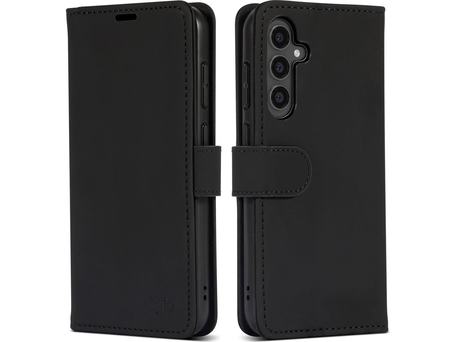 iiglo Galaxy S23 FE Lommebokdeksel (sort) Deksel til mobiltelefon