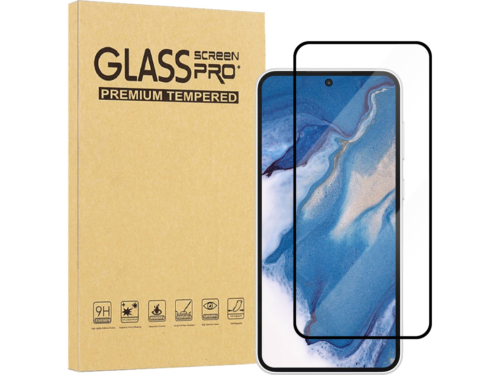 iiglo Galaxy A56 / A36 / S24 FE / S25 FE Glass skjermbeskytter Skjermbeskyttelse