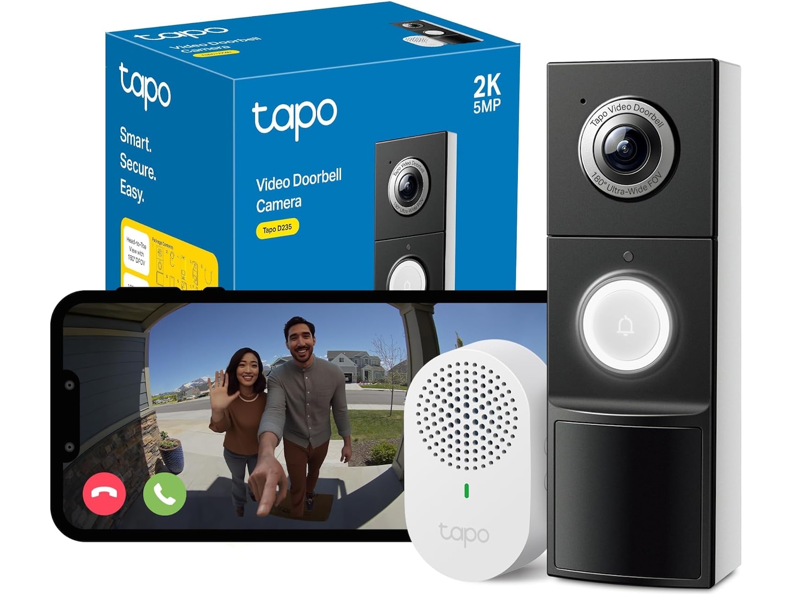 TP-Link Tapo D235 videoringeklokke Ringeklokker