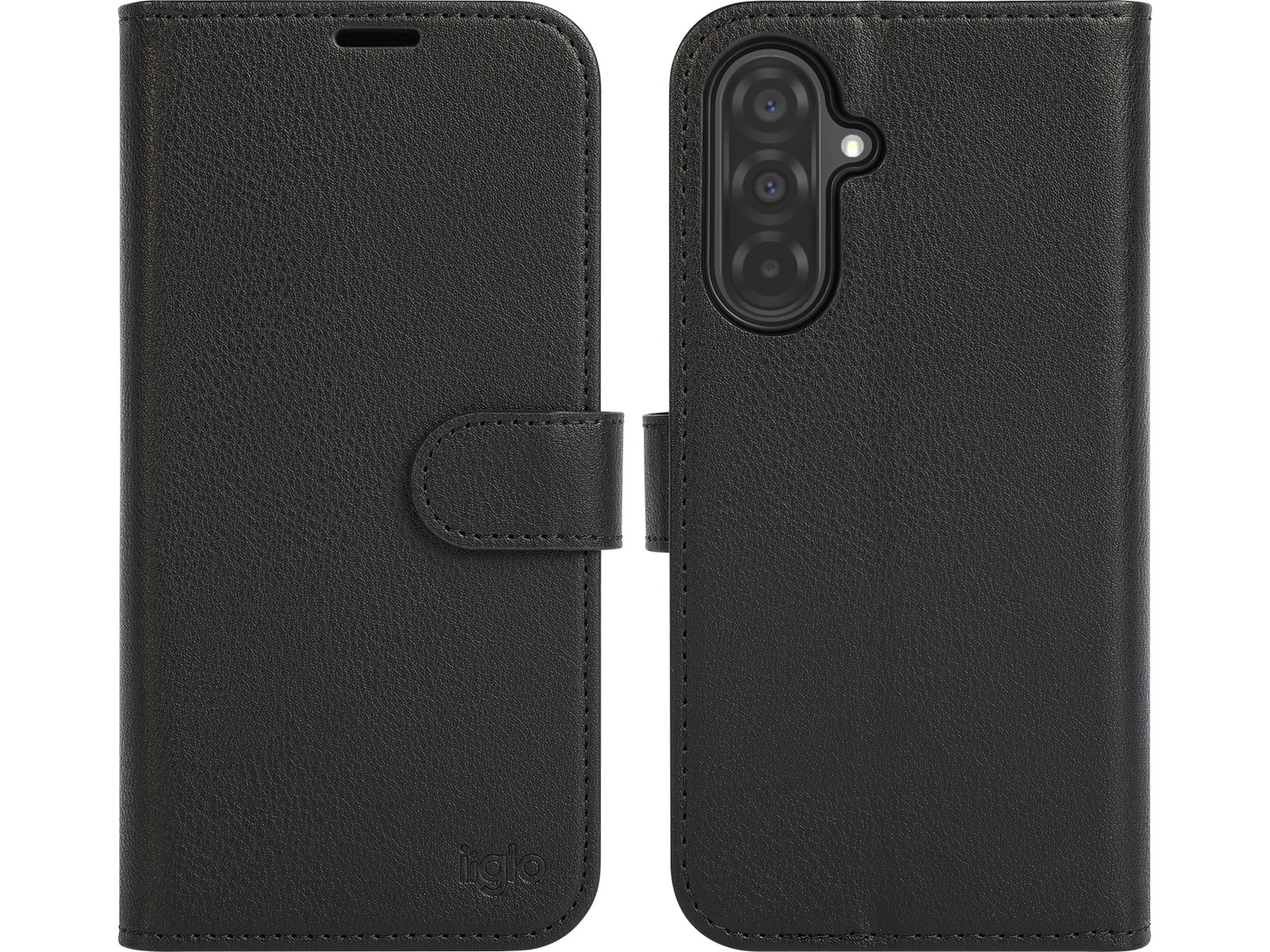 iiglo Galaxy A36 2-i-1 Lommebokdeksel (sort) Deksel til mobiltelefon