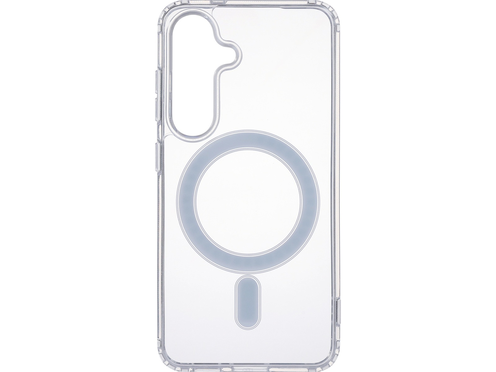 iiglo Galaxy S25 Magnetic Silikondeksel (gjennomsiktig) Deksel til mobiltelefon