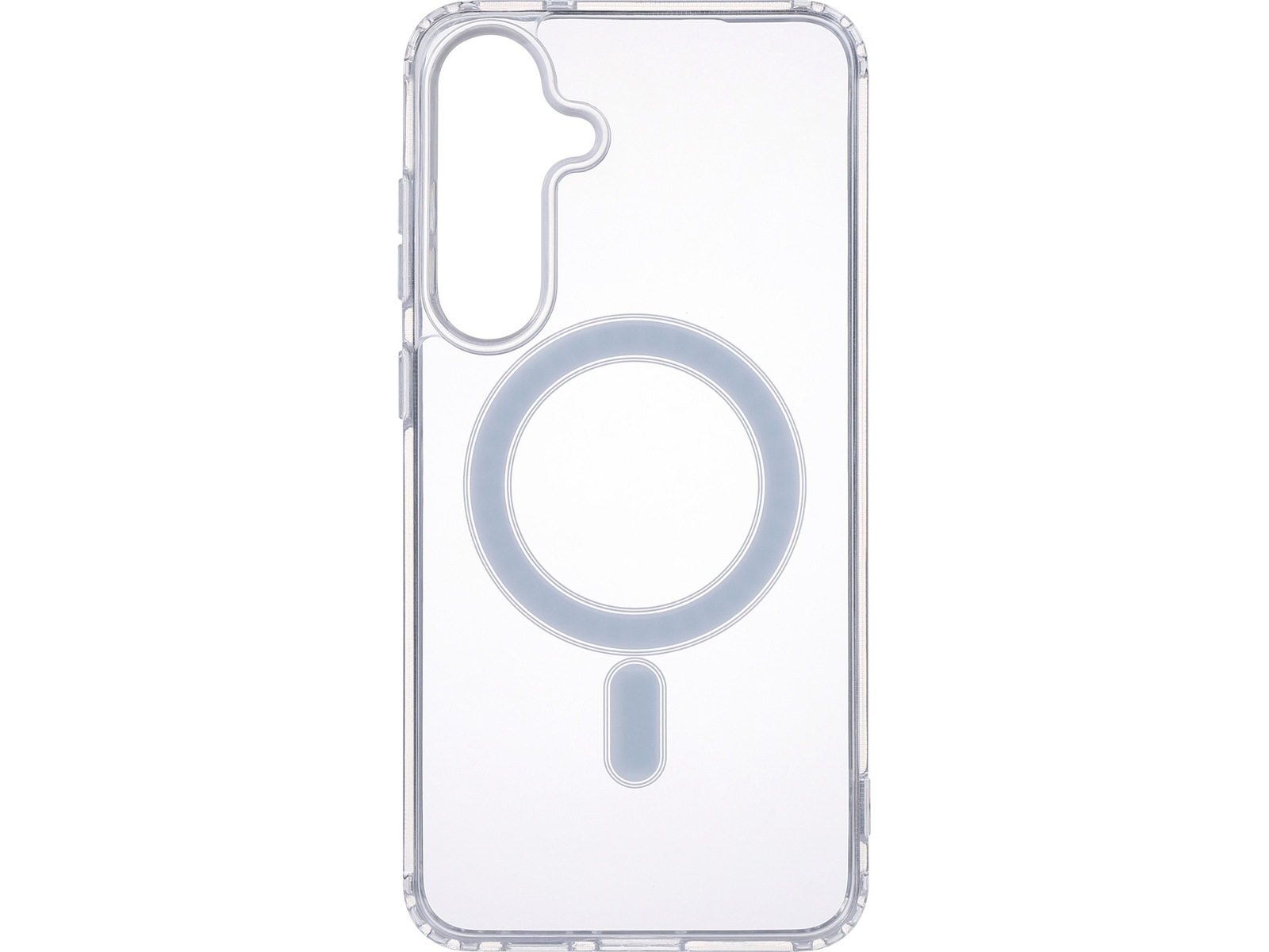 iiglo Galaxy S25+ Magnetic Silikondeksel (gjennomsiktig) Deksel til mobiltelefon