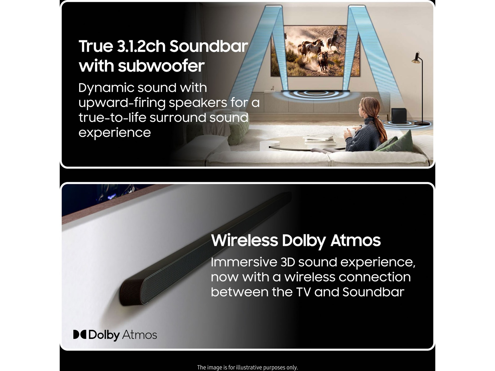 Samsung HW-S810D soundbar med subwoofer (sort) -B-Grade Demo DVD/Hi-Fi/stereo