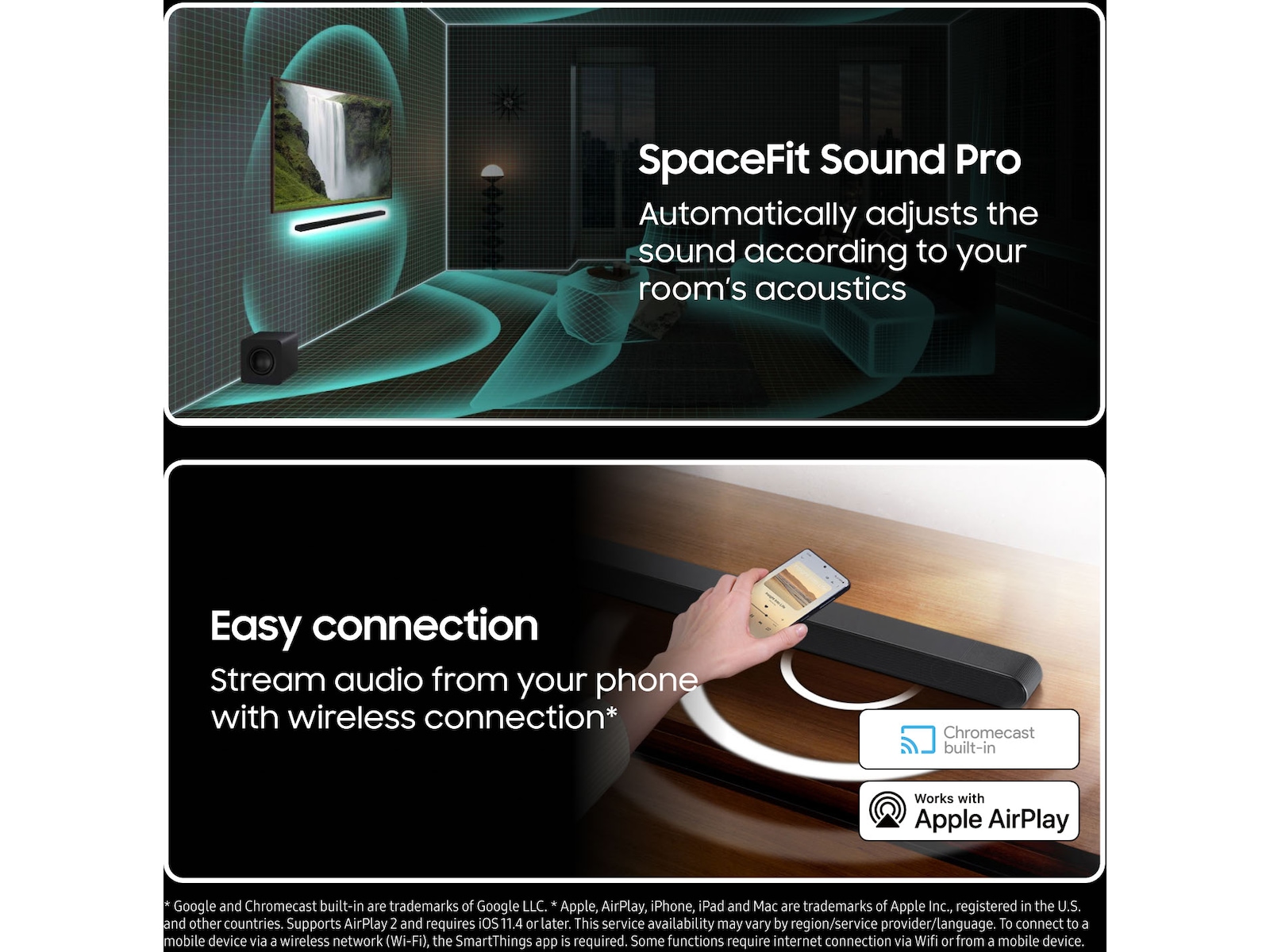 Samsung HW-S810D soundbar med subwoofer (sort) -B-Grade Demo DVD/Hi-Fi/stereo