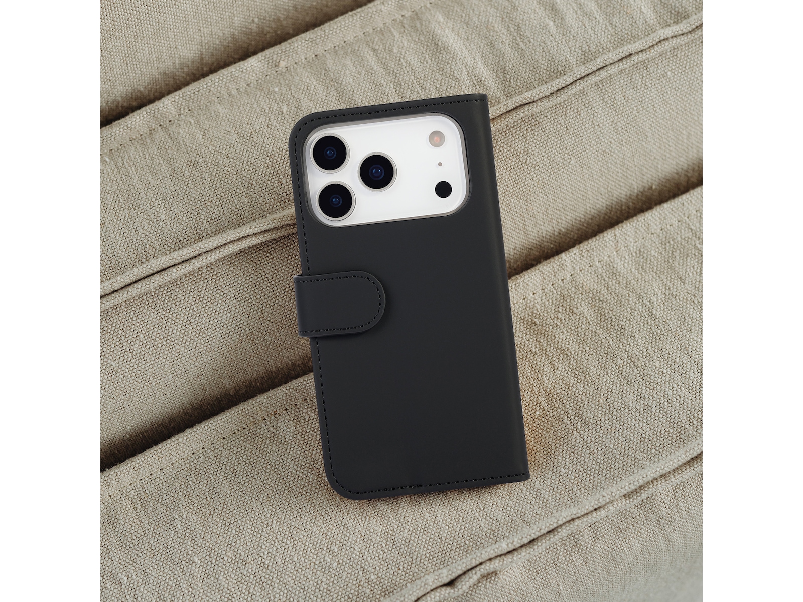 iiglo iPhone 17 Pro Lommebokdeksel (sort) Deksel til mobiltelefon