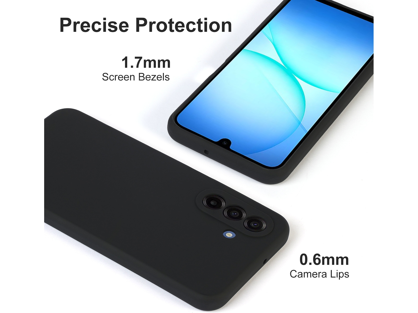 iiglo Galaxy A17 Magnetic Silikondeksel (sort) Deksel til mobiltelefon