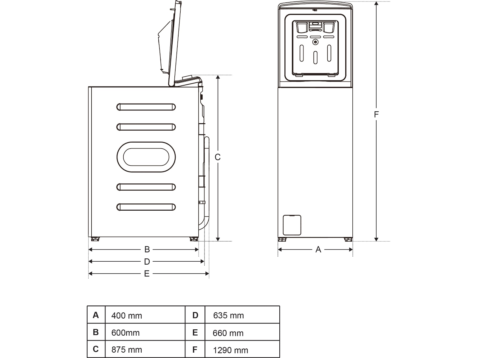 Avant WMT8WH1 Toppmatet vaskemaskin (hvit) Vaskemaskin