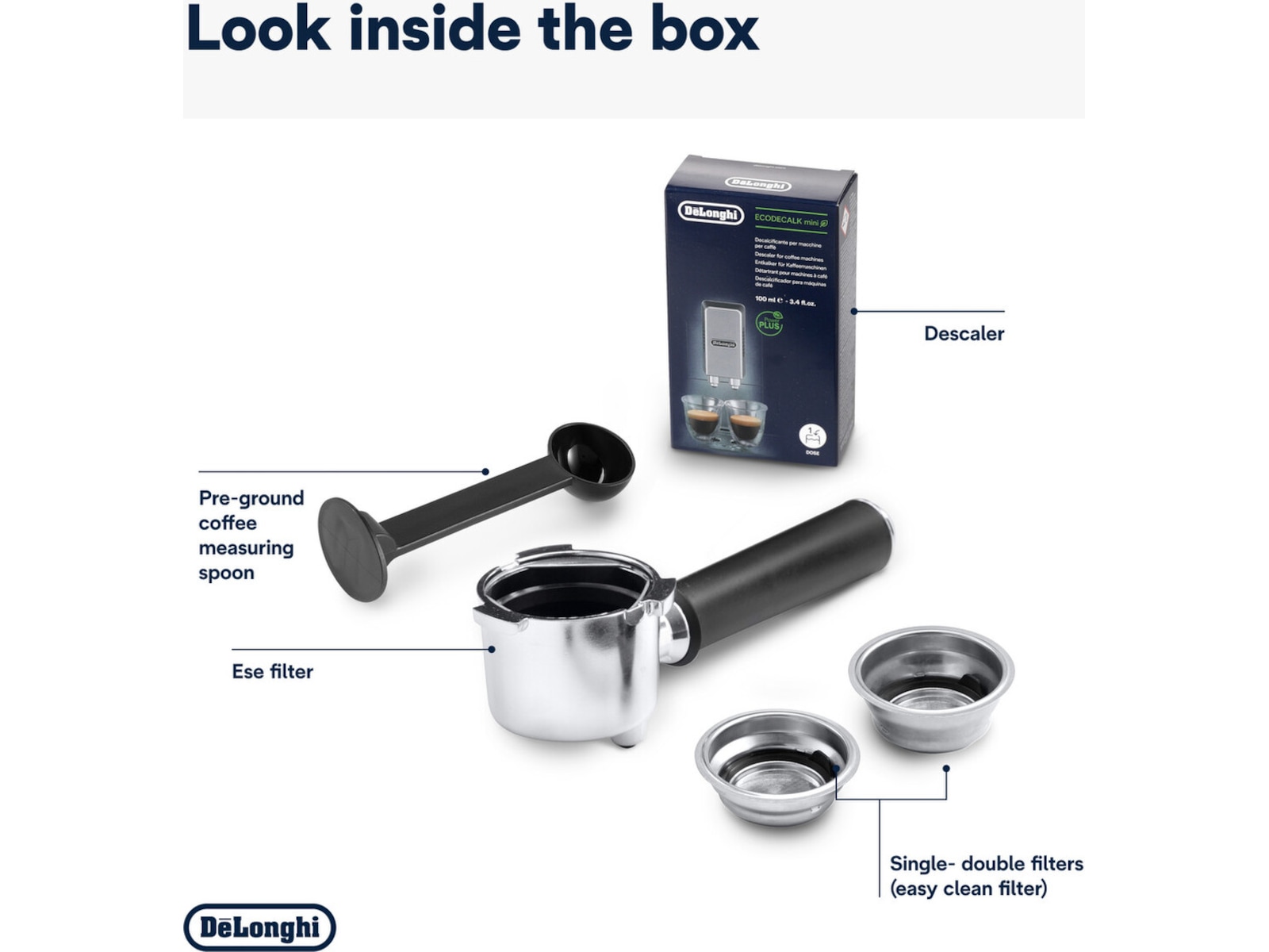 DeLonghi Dedica Style EC685.BK Manuell espressomaskin (sort) Espressomaskiner