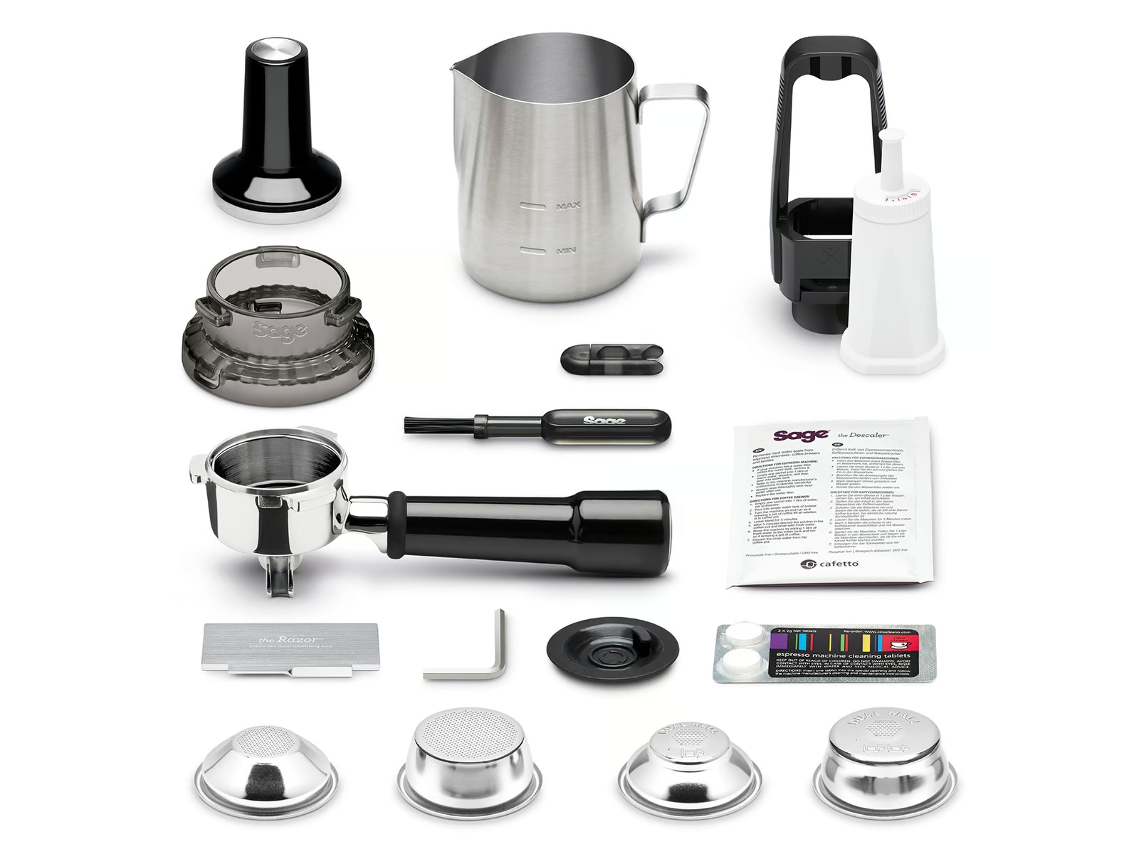 Sage Barista PRO Espressomaskin (børstet stål) Espressomaskiner