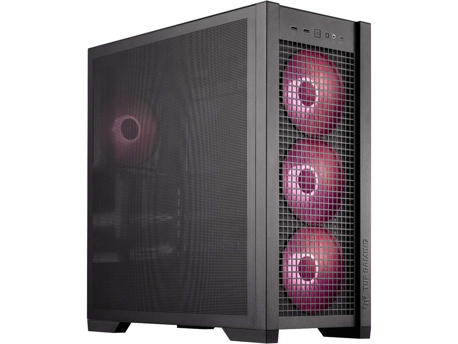 Asus TUF GAMING GT302 TG ARGB Mid Tower (sort) Midi tower