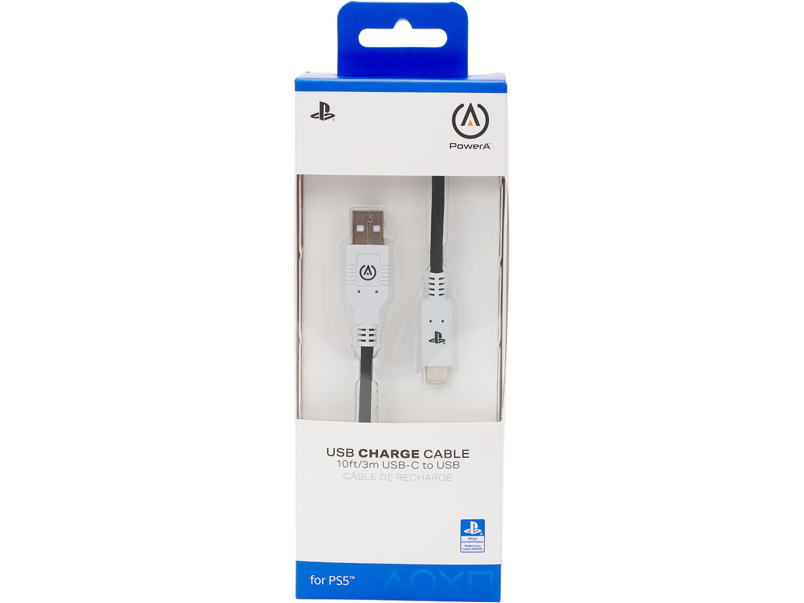 PowerA USB-C kabel for PS5 (sort/hvit) USB-kabler