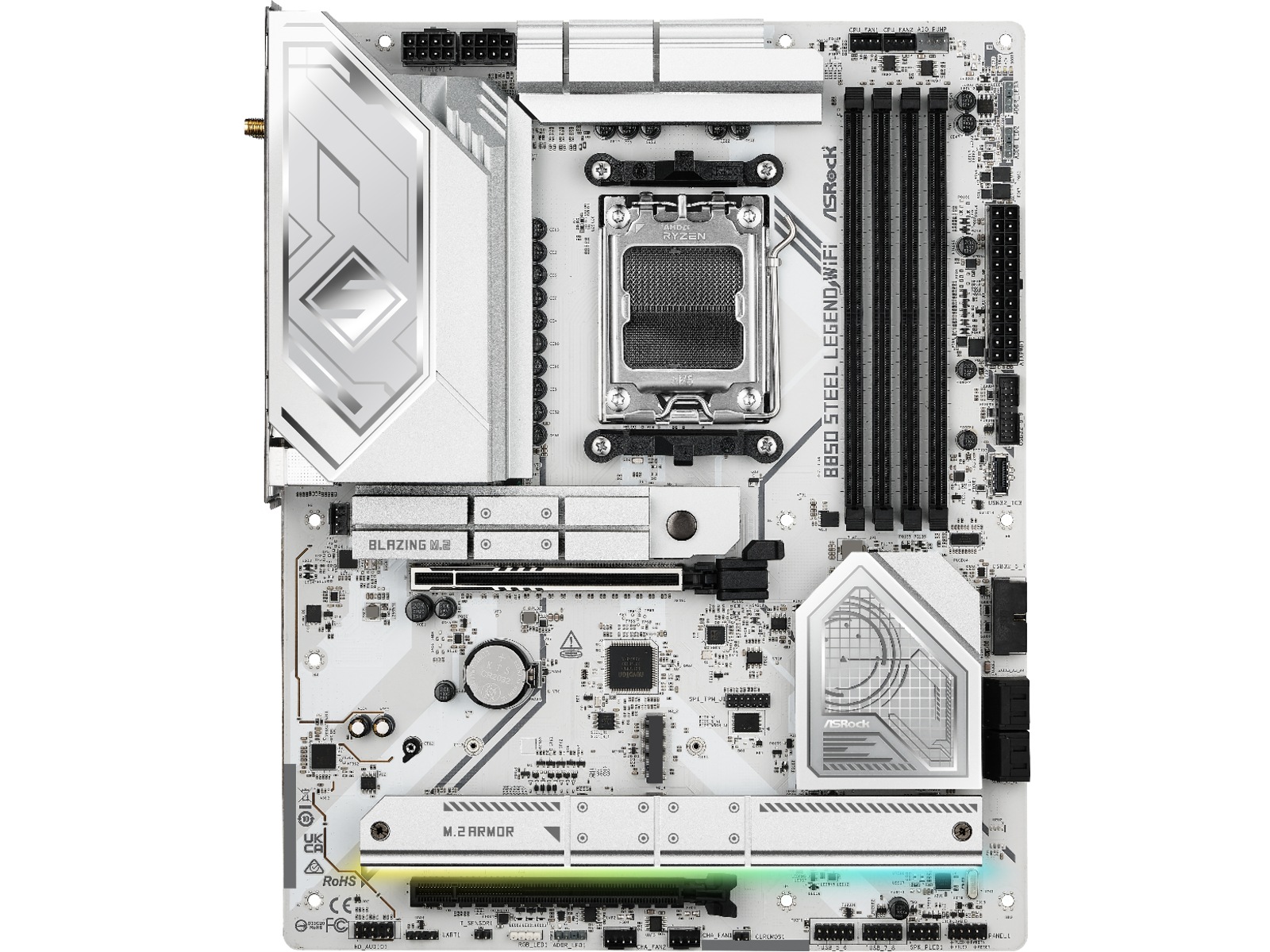 ASRock B850 Steel Legend WiFi Hovedkort AMD Socket