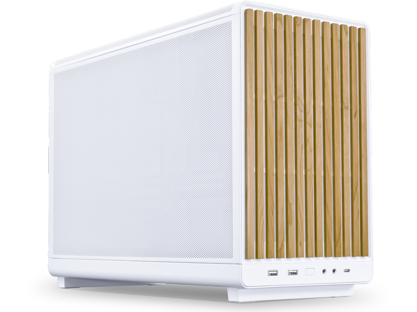 Lian Li A3- mATX-WD (hvit/beech) Midi tower