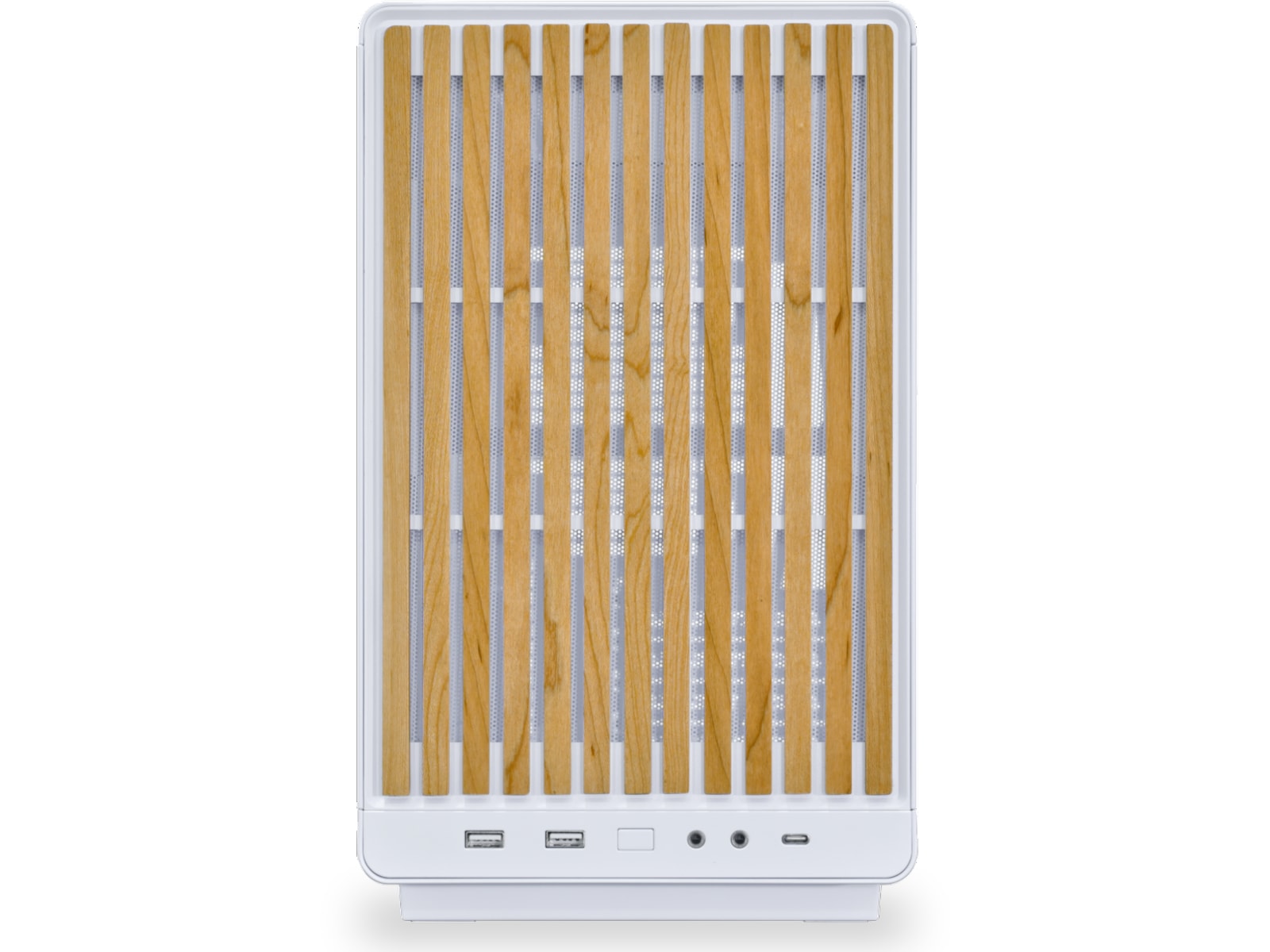 Lian Li A3- mATX-WD (hvit/beech) Midi tower