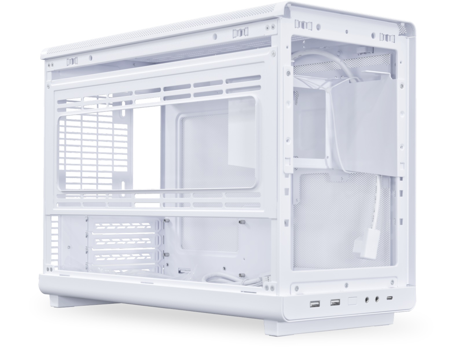 Lian Li A3- mATX-WD (hvit/beech) Midi tower