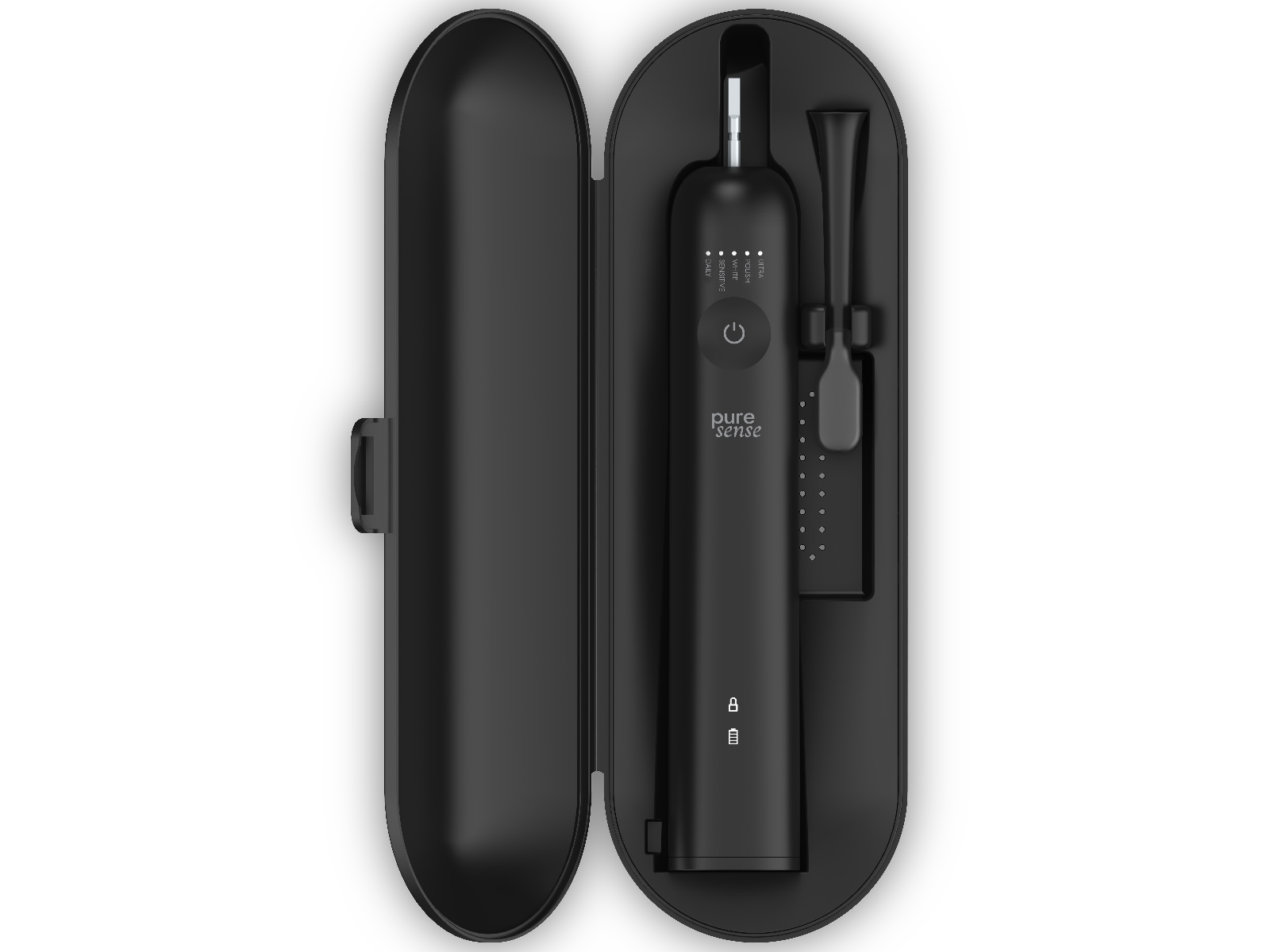 Puresense Dental C Vibrosonic Essential Bundle (sort) Elektriske tannbørster