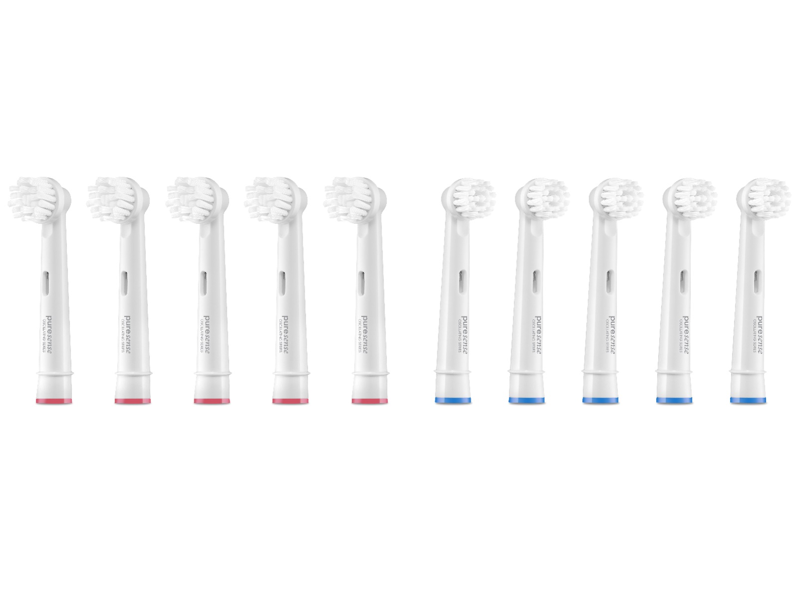 Puresense Dental C Oscillating Tannbørstehoder 10pk (hvit) Tannbørstehoder
