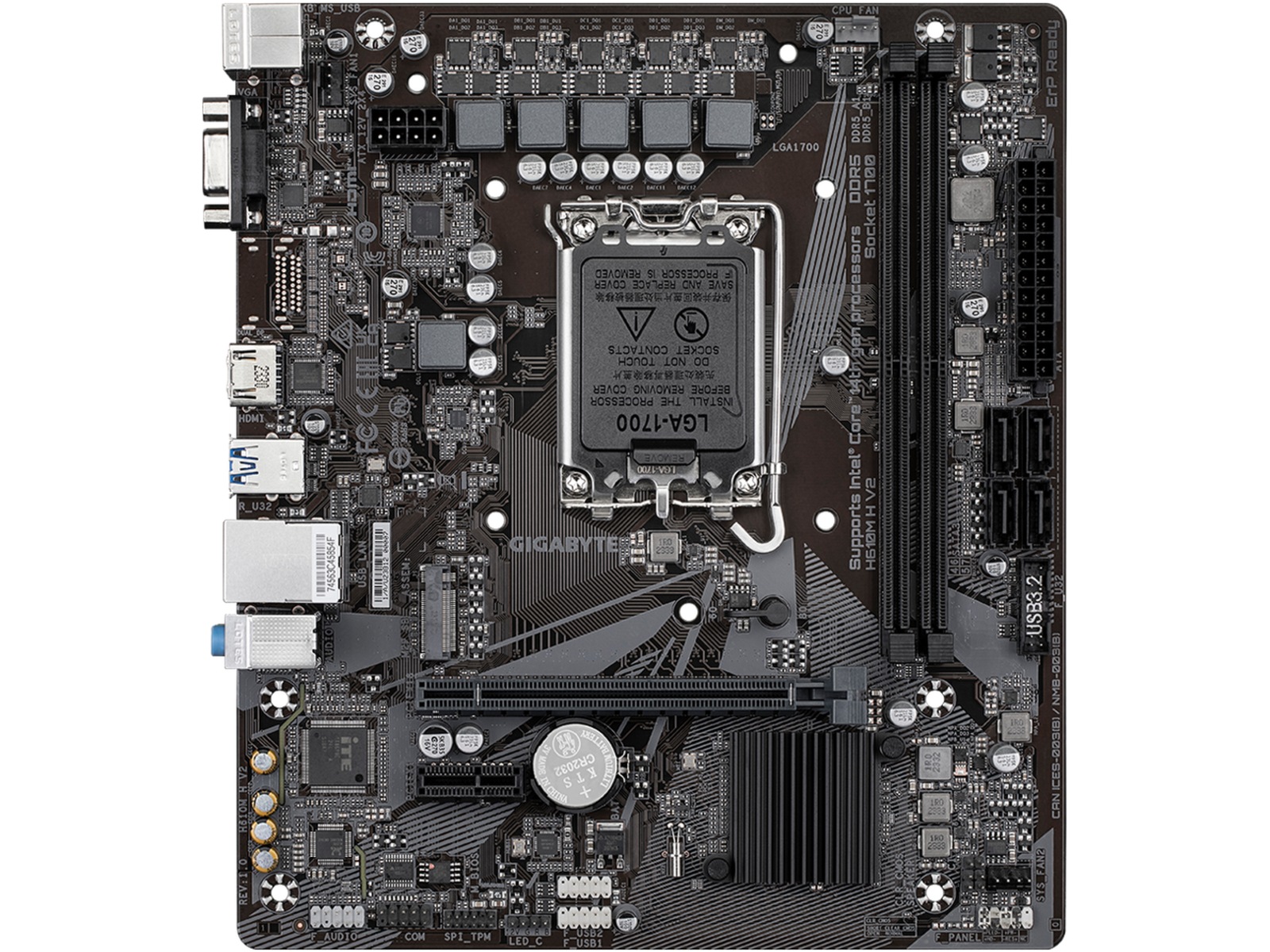 Gigabyte H610M H V2 Hovedkort Intel Socket