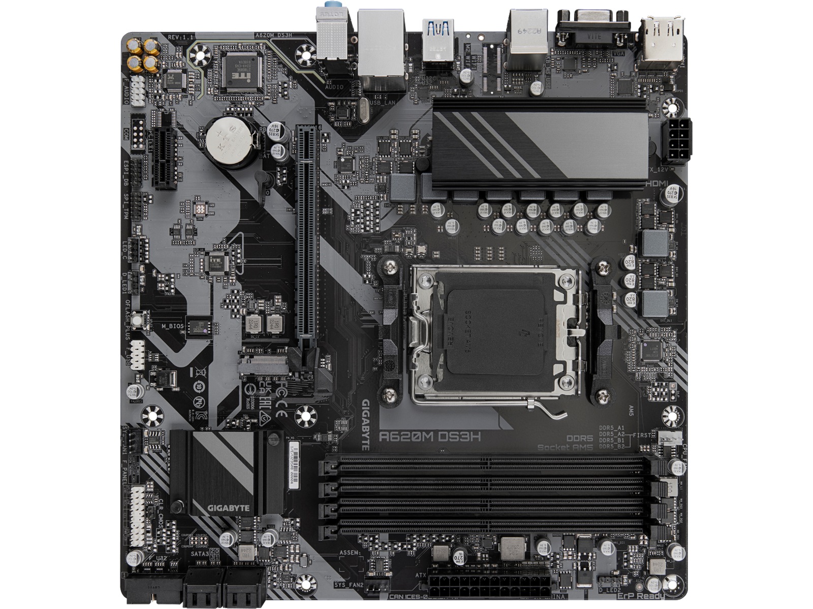 Gigabyte A620M DS3H Hovedkort AMD Socket