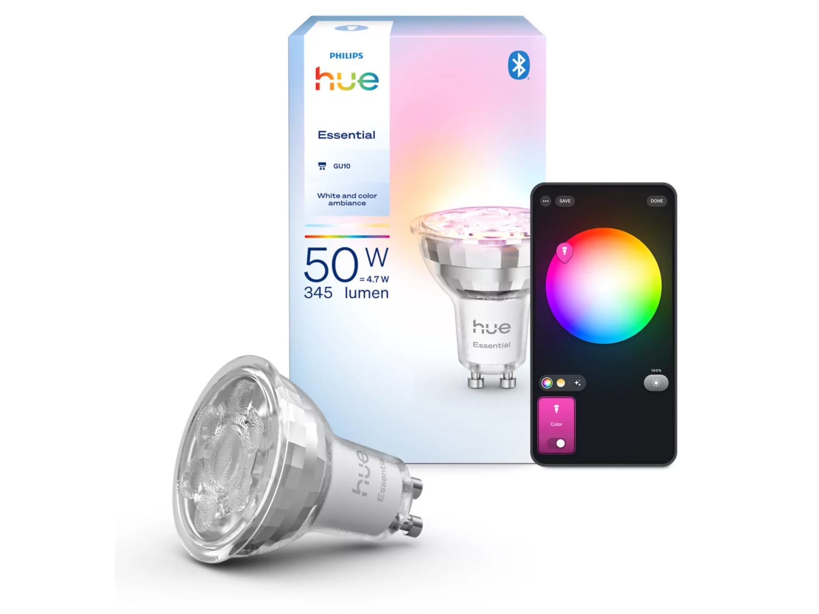 Philips Hue Essential WCA GU10 lyspære spot Lyspærer & LED-pærer