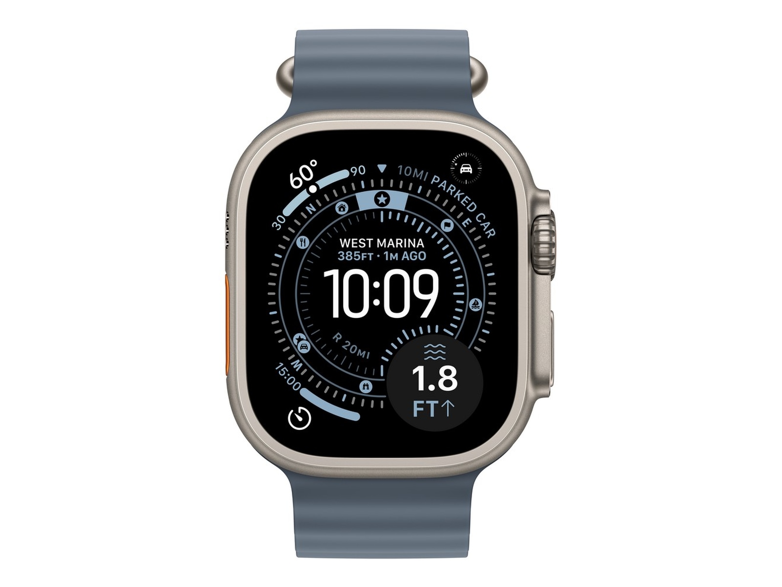 Apple Watch Ultra 3 49mm GPS + LTE Titan (naturlig) Smartklokker