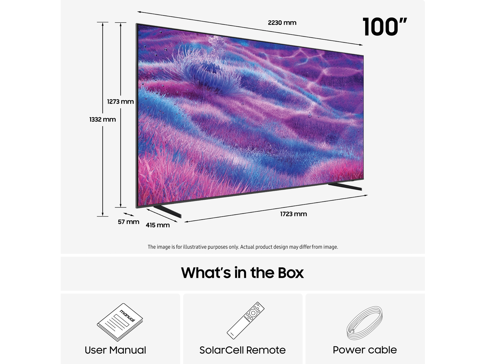 Samsung 100" QN80F Neo QLED 4K Smart TV (2025) Over 80 tommer TV