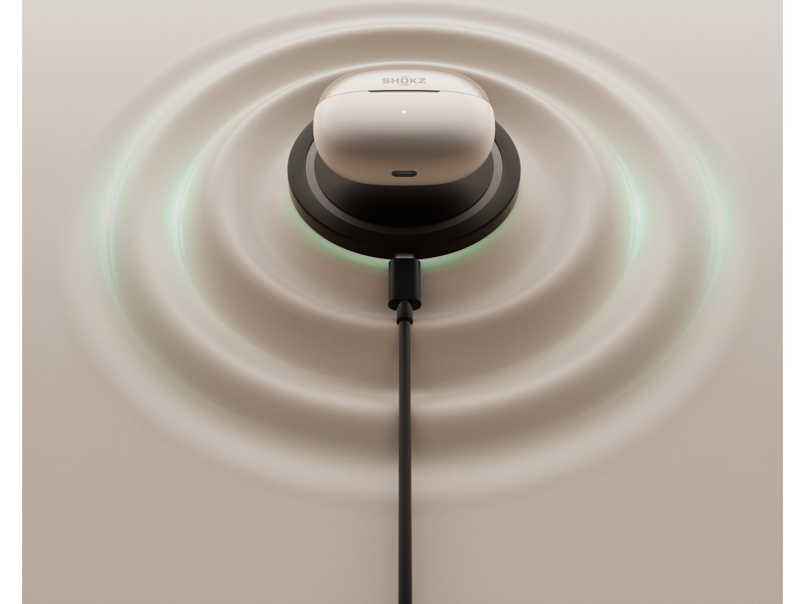 SHOKZ OpenDots Trådløse åpne ørepropper, half In-Ear (grå) Ørepropper