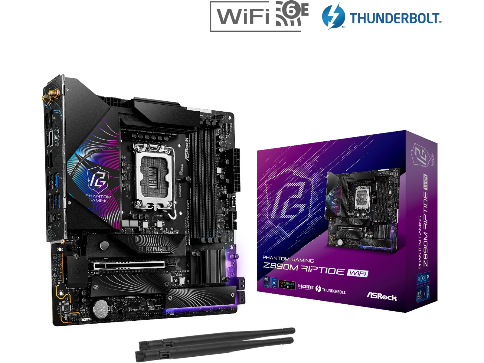 ASRock Z890M RIPTIDE WIFI Hovedkort -B-Grade Demo hovedkort