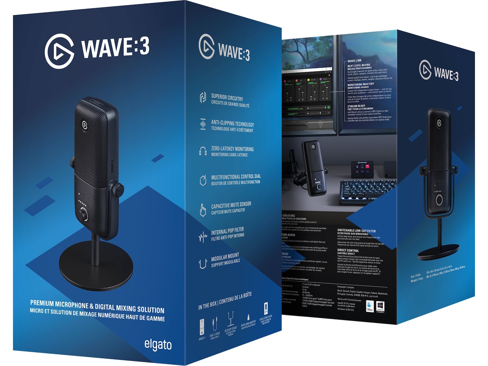 Elgato Wave 3 Mikrofon og Mixer Mikrofon