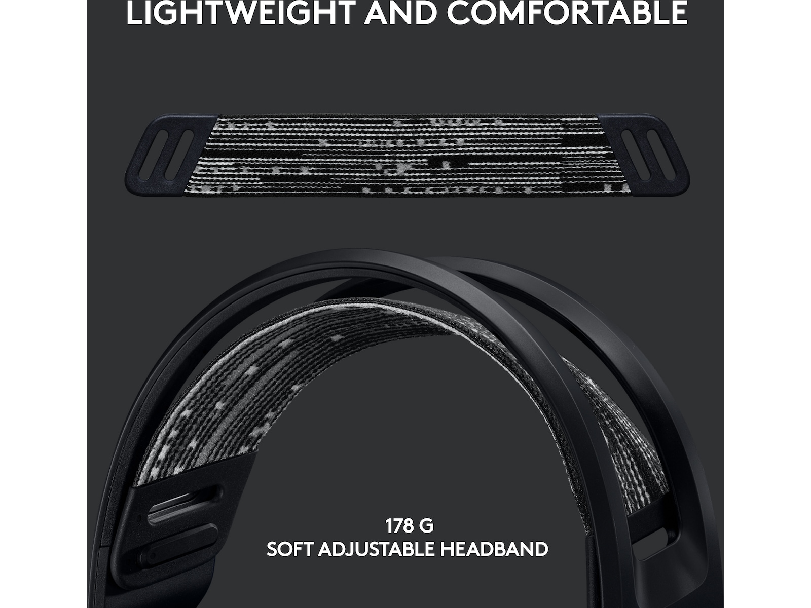 Logitech G733 LIGHTSPEED Trådløst Gaming Headset (sort) Gaming headset