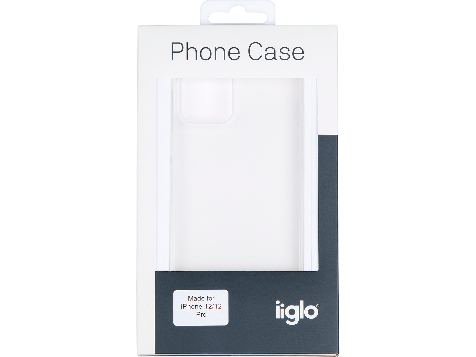 iiglo iPhone 12 / 12 Pro Silikondeksel (gjennomsiktig) Deksel til mobiltelefon