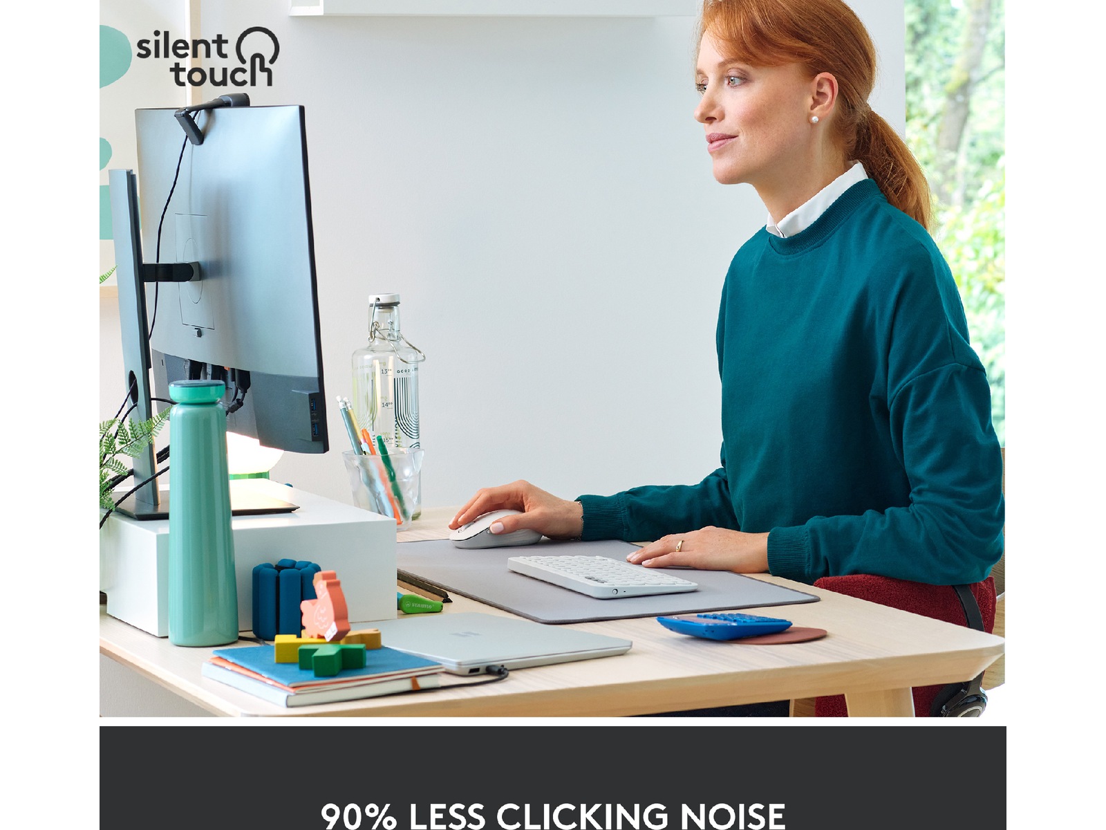 Logitech Signature M650 Large trådløs mus Offwhite Mus