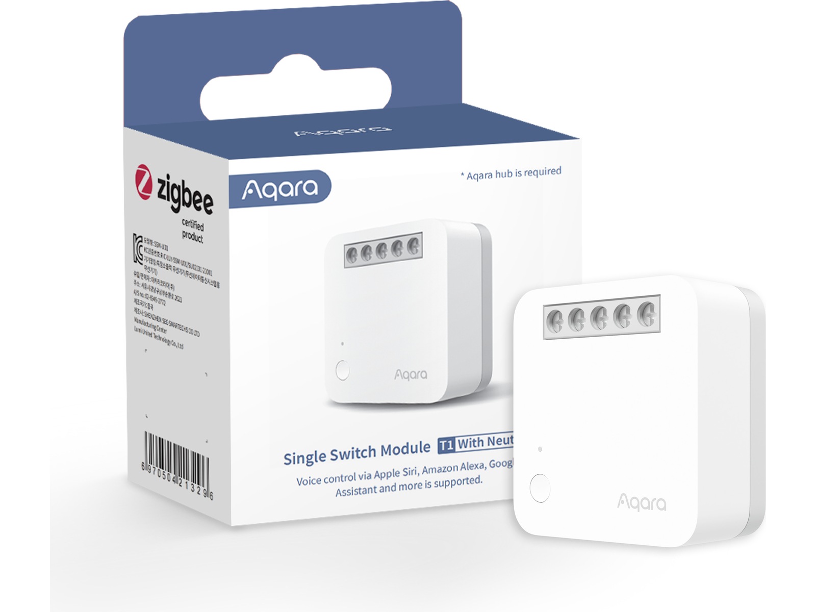 Aqara Single Switch Module T1 (With Neutral) Smart strømstyring