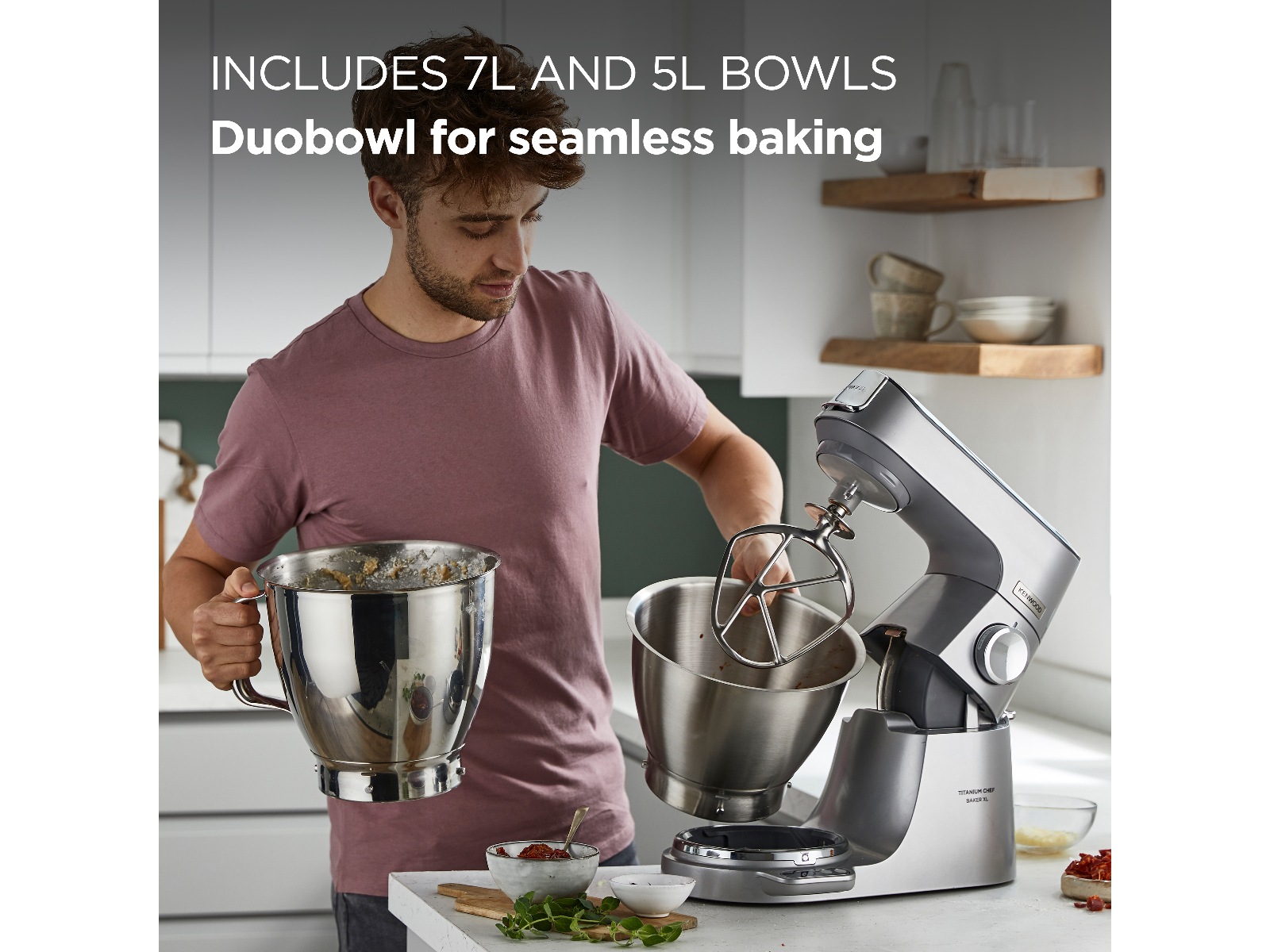 Kenwood Titanium Chef Baker XL Kjøkkenmaskin Kjøkkenmaskiner