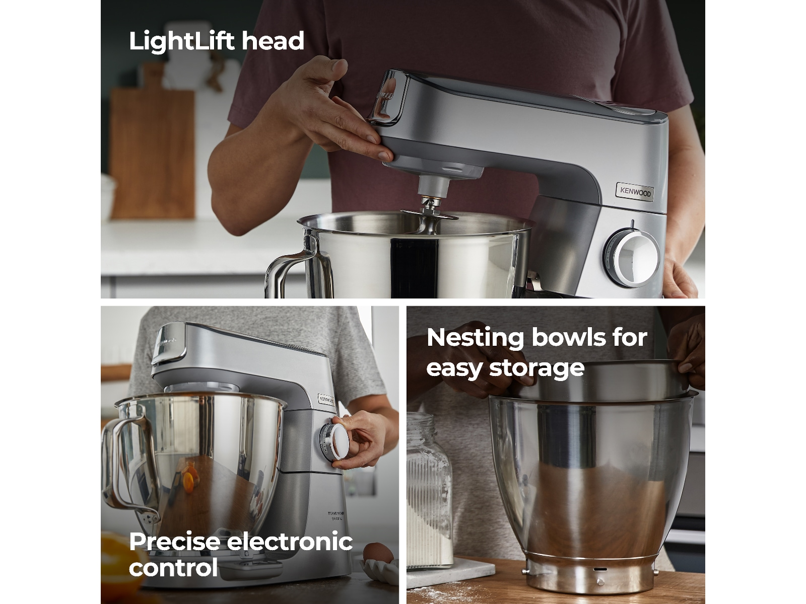 Kenwood Titanium Chef Baker XL Kjøkkenmaskin Kjøkkenmaskiner