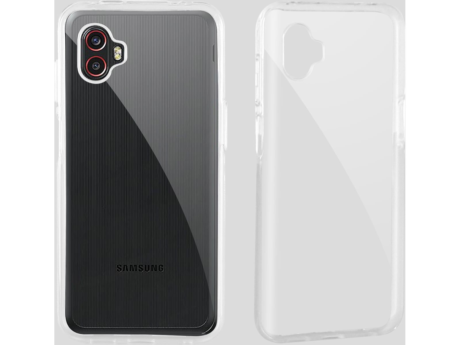 iiglo Galaxy Xcover 6 Pro Silikondeksel (gjennomsiktig) Deksel til mobiltelefon