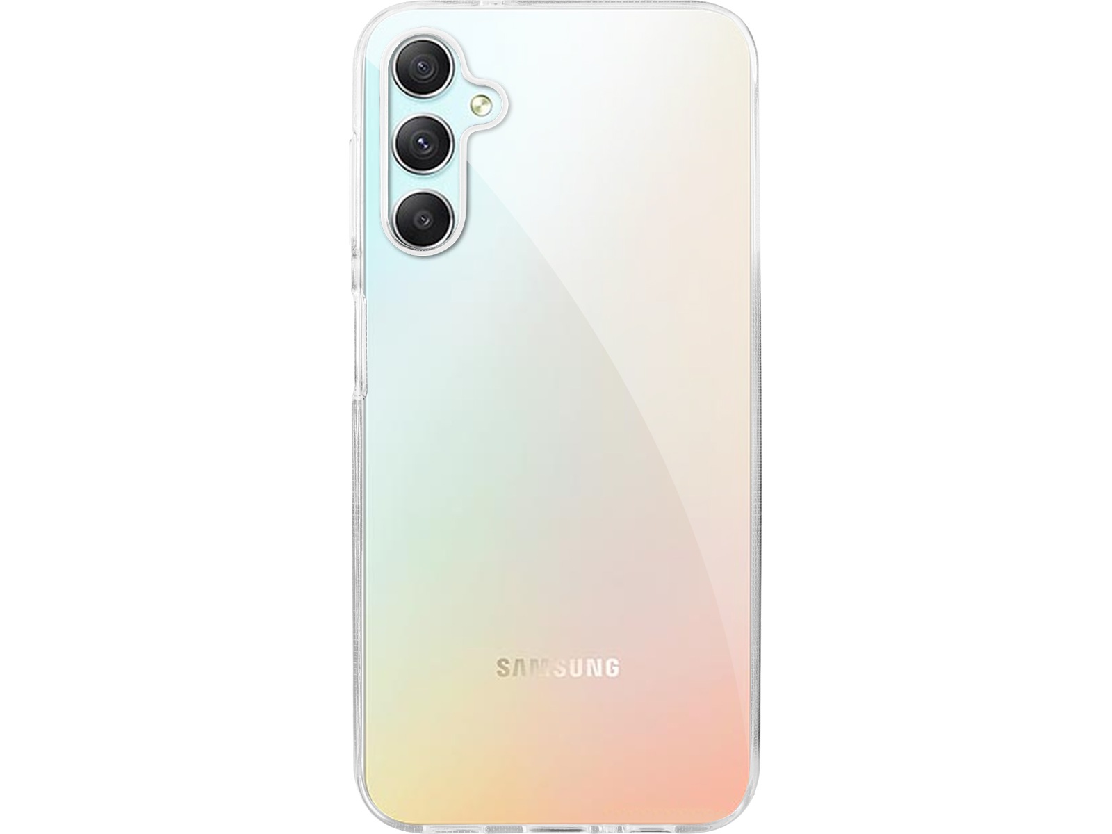 iiglo Galaxy A34 5G Silikondeksel (gjennomsiktig) Deksel til mobiltelefon