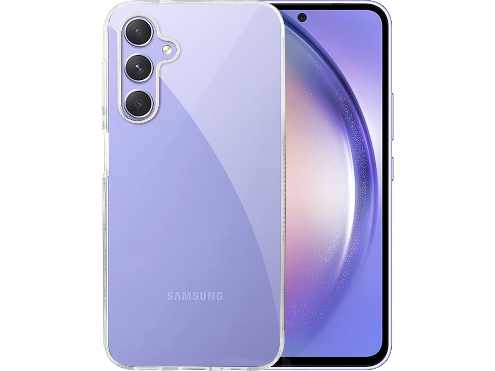iiglo Galaxy A54 5G Silikondeksel (gjennomsiktig) Deksel til mobiltelefon