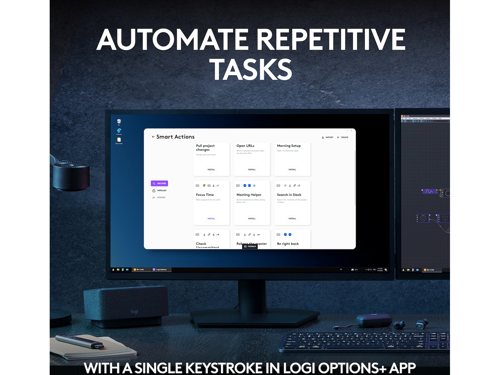 Logitech MX Keys S bundle (graphite) Tastatur