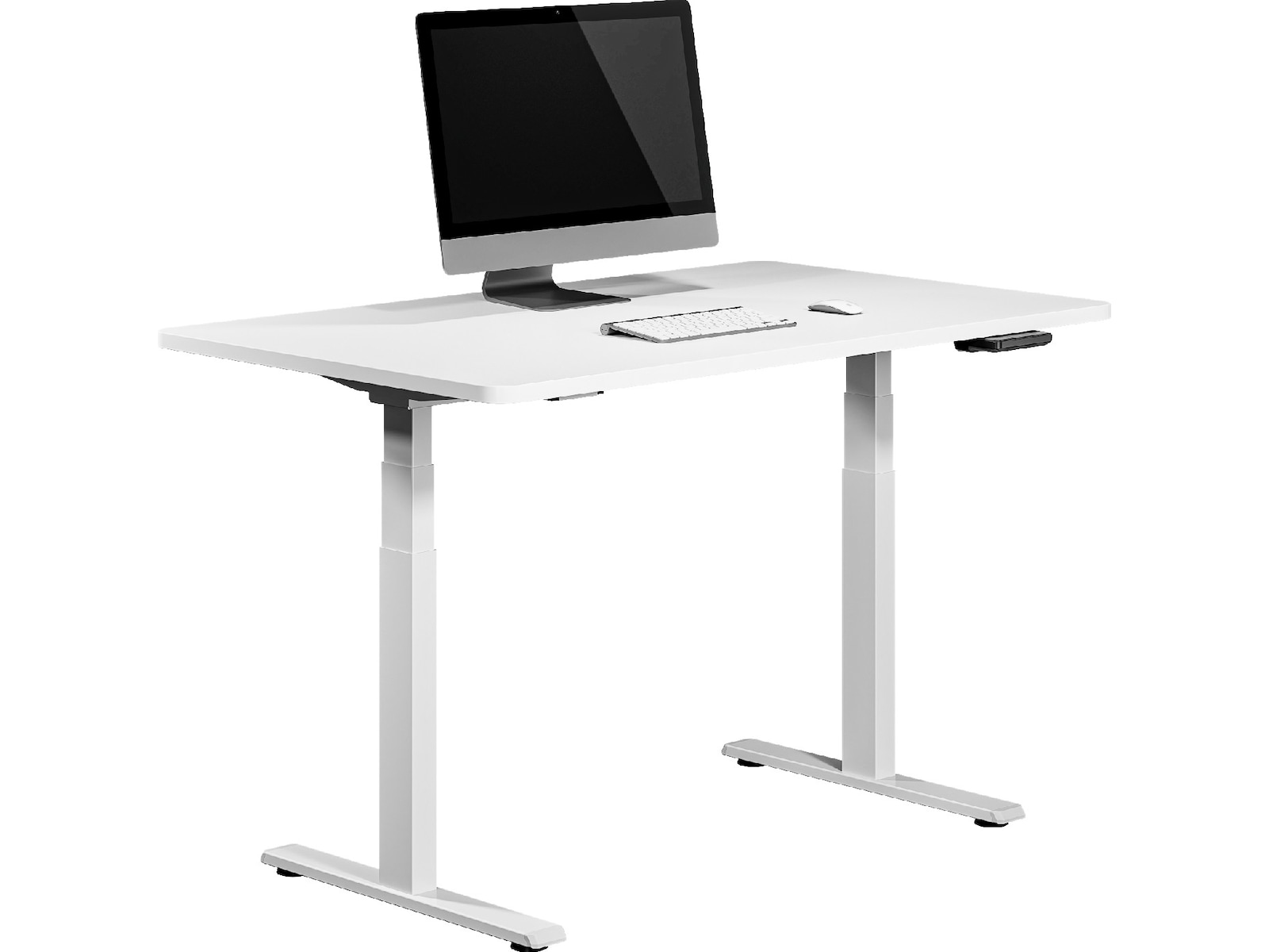 Ergonomisk Hev/Senk skrivebord 150cm (hvit) Skrivebord